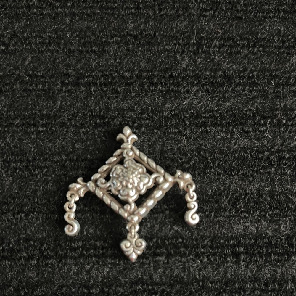 Retired Brighton Silver Tone Brooch - Picture 2 of 3